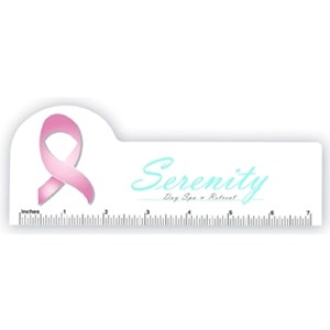 Breast Cancer Ribbon Ruler - 7"