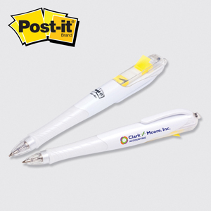 Post-it® Flag Retractable Ball Point Pen - 50 Flags