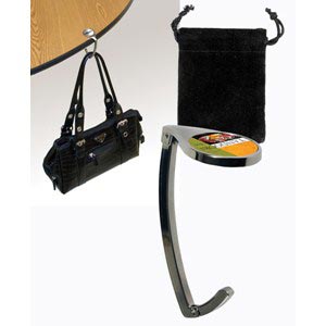 Polished Metal Purse Hook - Full Color