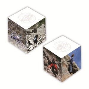 3 3/8" Full Color Sticky Note Memo Cube - 700 Sheet