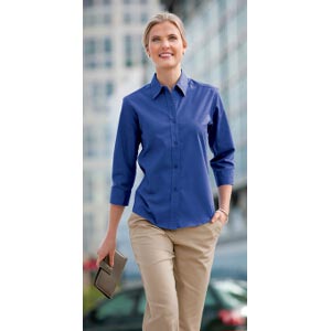 Ladies Easy-Care 3/4 Sleeve Shirt