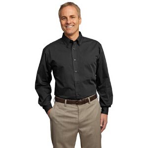 Tonal Pattern Easy-Care Shirt