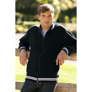 Sueded Jersey Baseball Jacket