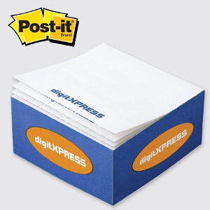 3 3/8" x 3 3/8" x 1 3/4" Post-it® Note Half Cube