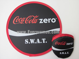 Foldable print frisbee