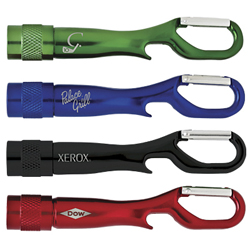 Mini Carabiner Clip Light Bottle Opener
