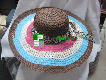 Lady paper straw hat